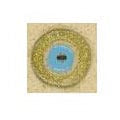 BeadsBalzar Beads & Crafts (GE4542B) BEIGE/GOLD/BLU/BLACK (GE4542X)Enamel Ceramic Round 35mm (Ø 3mm)