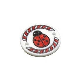BeadsBalzar Beads & Crafts (GM5223) lexi Acrylic Connector Ladybug March 20mm
