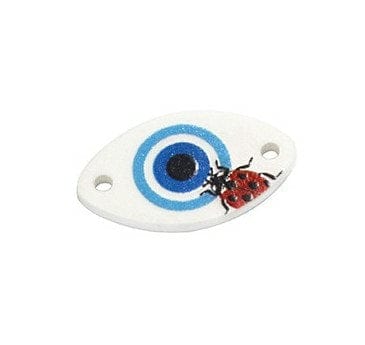 BeadsBalzar Beads & Crafts (GM5224) Plexi Acrylic Connector Ladybug March 25x14mm (2 PCS)