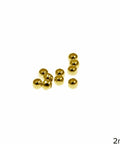 BeadsBalzar Beads & Crafts GOLD PLATED (SILVT-7996GP) (SILVT-7996X) Silver 925 Crimp Beads 2mm (1.5 GRAMS)