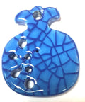 BeadsBalzar Beads & Crafts (GP5301) Enamel-Crackled Ceramic Pomegranate 50x43mm