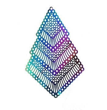 BeadsBalzar Beads & Crafts (GP5305) Stainless Steel Pendant Irregular 79x46mm