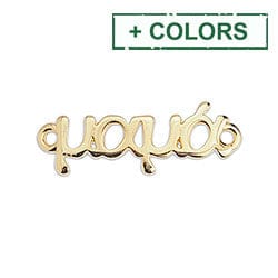 BeadsBalzar Beads & Crafts (GQ6188-X) "μαμά" with 2 eyes 25X9MM (3 PCS)
