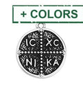BeadsBalzar Beads & Crafts (GQ6397X) Cross talisman 18mm pendant  (2 PCS)