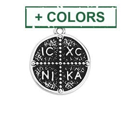 BeadsBalzar Beads & Crafts (GQ6397X) Cross talisman 18mm pendant  (2 PCS)