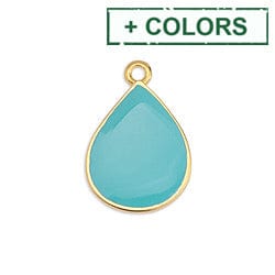 BeadsBalzar Beads & Crafts (GQ6435-X-20PC) Drop motif pendant 13x20mm (20 PC)