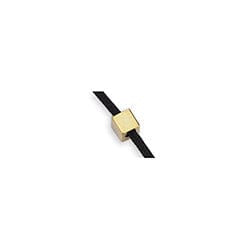 BeadsBalzar Beads & Crafts (GQ6485X) Good Quality Brass cube bead 3mm Hole: Ø 1.5 (20 PCS)