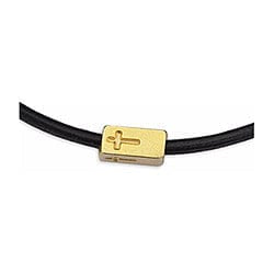 BeadsBalzar Beads & Crafts (GQ6498A) 24KT GOLD PLATED (GQ6498X) Rectangular bead with cross Hole: Ø 2 (6 pcs)