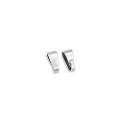 BeadsBalzar Beads & Crafts (GQ6523B) SILVER ANTIQUE (GQ6523X) Brass component bail triangular ring 6mm (20 PCS)