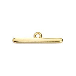 BeadsBalzar Beads & Crafts (GQ6529A) Bar part of toggle clasp 24KT GOLD PLATED (4 PCS)