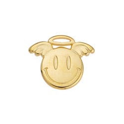 BeadsBalzar Beads & Crafts (GQA7454A) Smiley face angel 15x19mm (4 PCS)