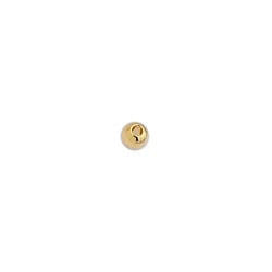 BeadsBalzar Beads & Crafts (GQB6818A) GOLD PLATED (GQB6818A) 2.9x3.4mm Φ1.3mm (4 GMS / +/- 30 PCS)