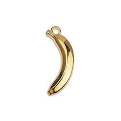 BeadsBalzar Beads & Crafts (GQB7238A) Motif banana pendant 8x20MM (4 PCS)