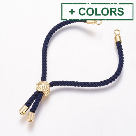 BeadsBalzar Beads & Crafts (GQB8313-X) Nylon Cord Tree of Life, Real 18K Gold Plated 220~240mm (1 PC)