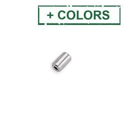 BeadsBalzar Beads & Crafts (GQE7532X) End Cap 3X5m cylind. Η2mm with hole (10 pcs)
