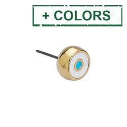 BeadsBalzar Beads & Crafts (GQE7640X) Stud Earring with Eye Titanium pin (2 PCS)