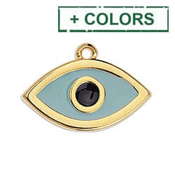 BeadsBalzar Beads & Crafts (GQE7643X) Eye 26mm pendant (2 PCS)