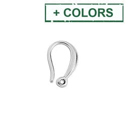 BeadsBalzar Beads & Crafts (GQE8487-X) Brass ear hook 13x8mm (2 PCS)
