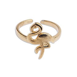 BeadsBalzar Beads & Crafts (GQF7447A) Ring flamingo 17mm (1 PC)