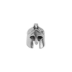 BeadsBalzar Beads & Crafts (GQH7155B) SILVER ANTIQUE (GQH7155X) Brass bead Greek helmet 15mm Hole: Ø 1.5  (2 PCS)