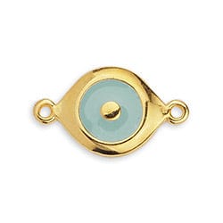 BeadsBalzar Beads & Crafts (GQL6813A) 24 x 14MM Eye with 2 rings (2 PCS)