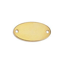 BeadsBalzar Beads & Crafts (GQL7235A) Id curved oval 12x21mm (2 PCS)