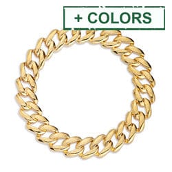 BeadsBalzar Beads & Crafts (GQR7725X) Motif chain hoop 32mm pendant (2 PCS)