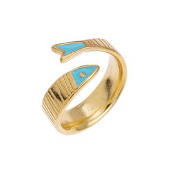 BeadsBalzar Beads & Crafts (GQR8088-GT) Ring fish Sardinha De Lisboa 17mm (1 PC)
