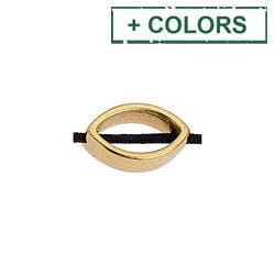 BeadsBalzar Beads & Crafts (GQS8526-X) Alloy Bead eye 8x13mm shaped Φ1.5mm (4 PCS)