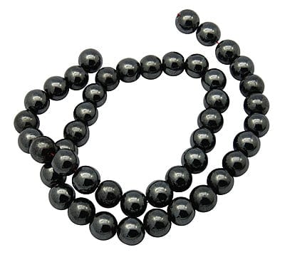 BeadsBalzar Beads & Crafts (HB4065) Synthetic hematite 6mm