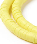BeadsBalzar Beads & Crafts (HE6764-22) Eco-Friendly Handmade Polymer Clay Heishi Beads, Yellow  4x1mm