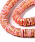 BeadsBalzar Beads & Crafts (HE8319-02) Handmade Polymer Heishi Clay Beads Strands, 8x1mm (1 STR)