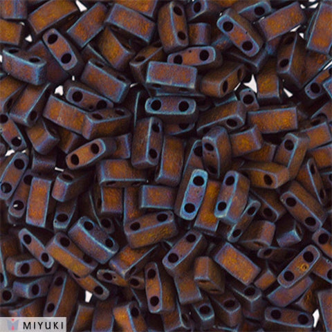 BeadsBalzar Beads & Crafts (HTL-2005) HALF TILA BEADS MATTED METALLIC COPPER
