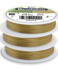 BeadsBalzar Beads & Crafts (JW03NG-0) BEADALON 7STRD .018 SATIN GOLD 30FT