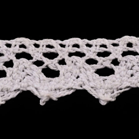BeadsBalzar Beads & Crafts Lace white 18mm 5m roll (LR4317)