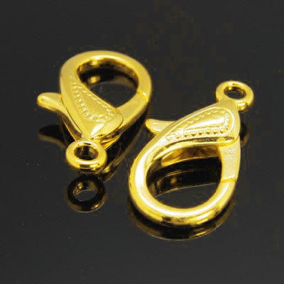 BeadsBalzar Beads & Crafts (LB4379) Zinc Alloy Lobsters 30mm Golden (4 PCS)