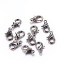 BeadsBalzar Beads & Crafts (LC4359B) Alloy Lobster Clasps, Gunmetal 12X21mm (10 PCS)