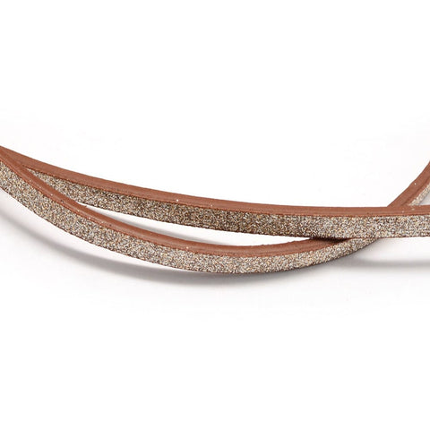 BeadsBalzar Beads & Crafts (LC7374-06E) PERU (LC7374-X) Flat Imitation Leather Cords, 5x2mm (1.2m)