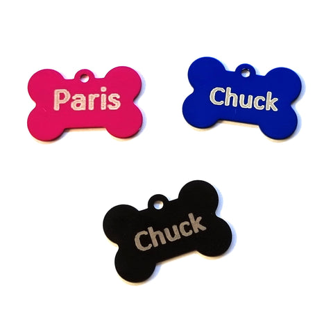 BeadsBalzar Beads & Crafts (LCD001X) CUSTOM PET TAG ENGRAVING 38X25MM  (1 PC)