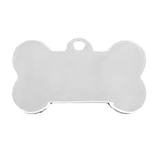 BeadsBalzar Beads & Crafts (LCD7954-X) Laser Engraved Dog Tag Stainless Steel 40X22MM customized (1 PC)