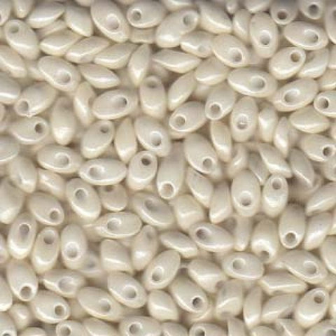 BeadsBalzar Beads & Crafts LONG MAGATAMA 4 X 7 MM CREAM CEYLON (LMA-0421)