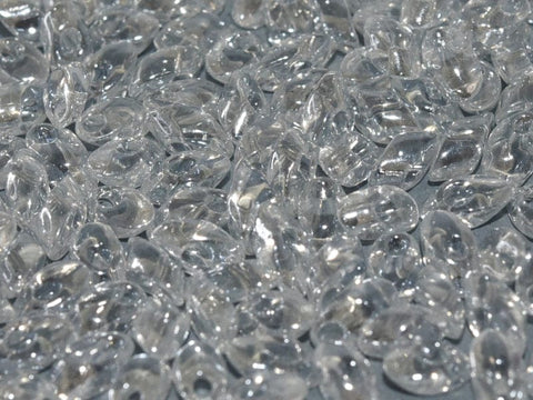 BeadsBalzar Beads & Crafts LONG MAGATAMA 4 X 7 MM CRYSTAL LUSTERED (LMA-0160)