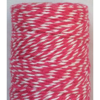 BeadsBalzar Beads & Crafts (MC7799-E15) Cotton String Macrame Cord, 4 Ply, Cerise1mm (30m)