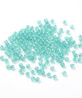 BeadsBalzar Beads & Crafts MED.TURQUOISE (AB8481-9) (AB8481-X) Acrylic Beads, Round, AB Color, 4mm (10 GMS / +-350 PCS)