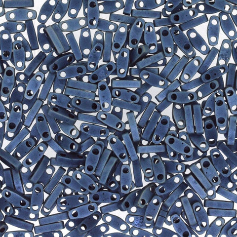 BeadsBalzar Beads & Crafts (MQT-2001) MIYUKI QUARTER TILA BEADS MATTED GUNMETAL (7.1 GMS)
