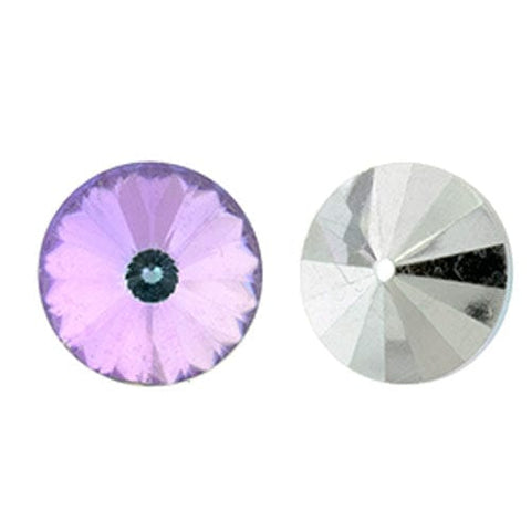 BeadsBalzar Beads & Crafts MR14-RV004) CRYSTAL VIRAL LT. (MR14-RVX) CZECH RIVOLI 14MM MATUBO (2PCS)