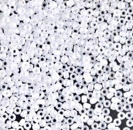 BeadsBalzar Beads & Crafts (MSB11-0131FR-250G) MIYUKI SEED BEADS 11/0 MATTED CRYSTAL AB (250 GMS)