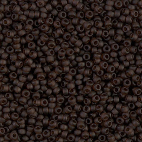 BeadsBalzar Beads & Crafts (MSB11-0135F) MIYUKI SEED BEADS 11-0 MATTED TRANSP BROWN (25 GMS)