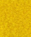 BeadsBalzar Beads & Crafts (MSB11-0136F-250G) MIYUKI SEED BEADS 11/0 MATTED TRANSP YELLOW (25 GMS)