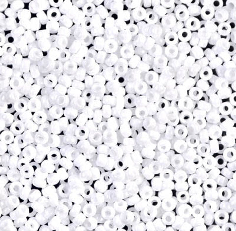 BeadsBalzar Beads & Crafts (MSB11-0402-250G) MIYUKI SEED BEADS 11-0 WHITE OPAQUE (250 GMS)